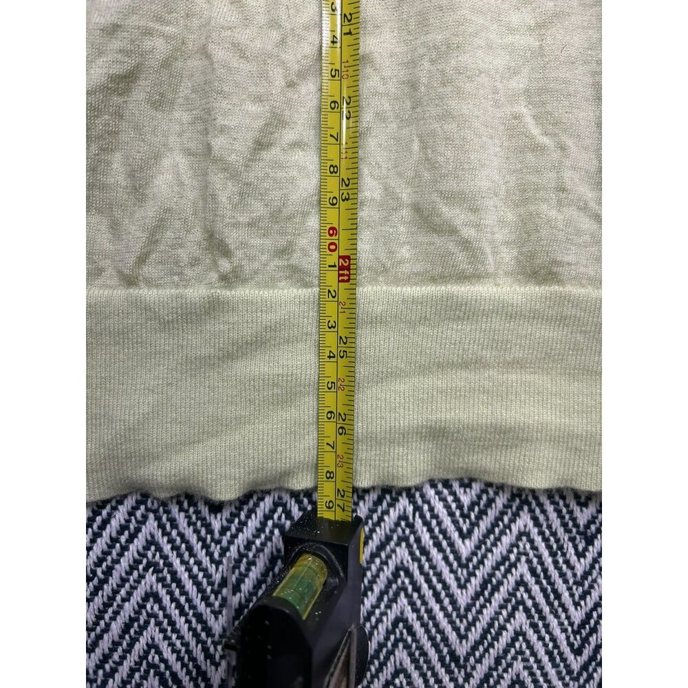 Banana Republic Men's Yellow 100% Merino Wool Crewneck Professional Sweater L - Picture 2 of 7